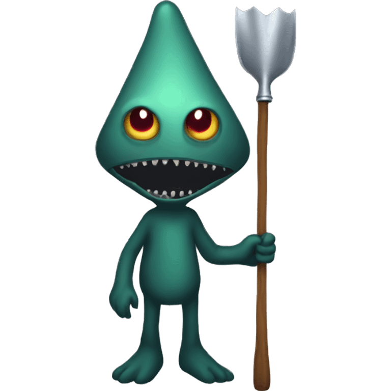 Flatwoods-monster with spade emoji