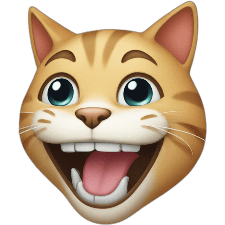 cat who laughs emoji