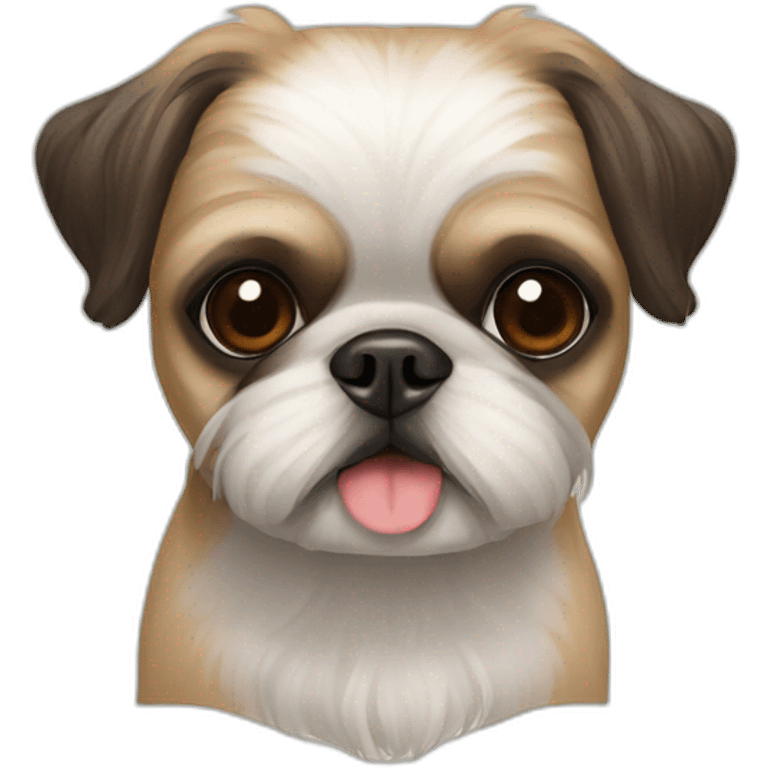 shih tzu and pug emoji