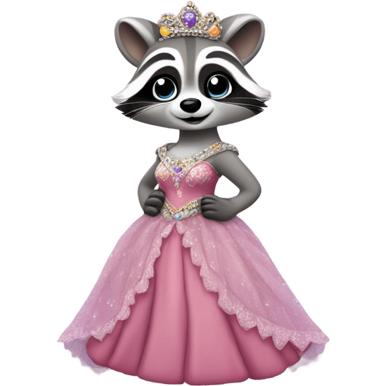 Princess Raccoon emoji