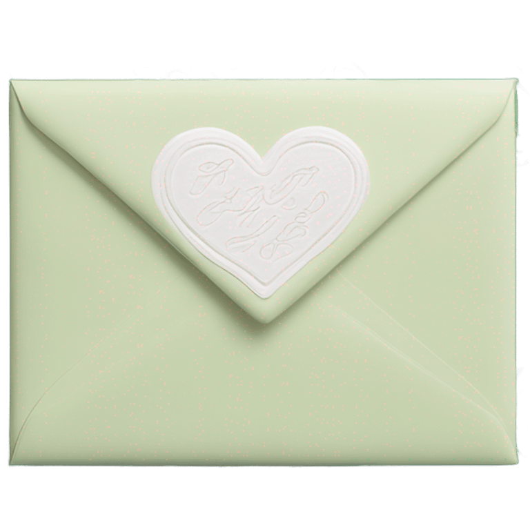 Deep green love mail  emoji