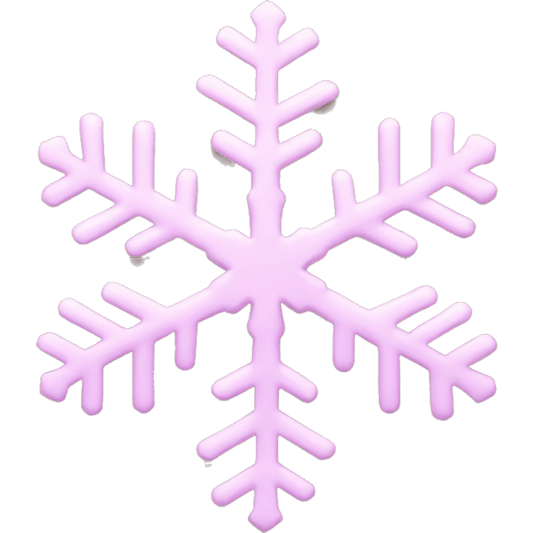 pastel pink snowflake  emoji