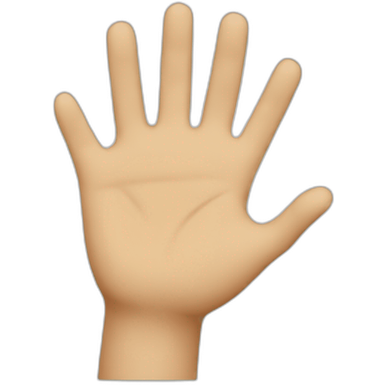 Waving hand emoji