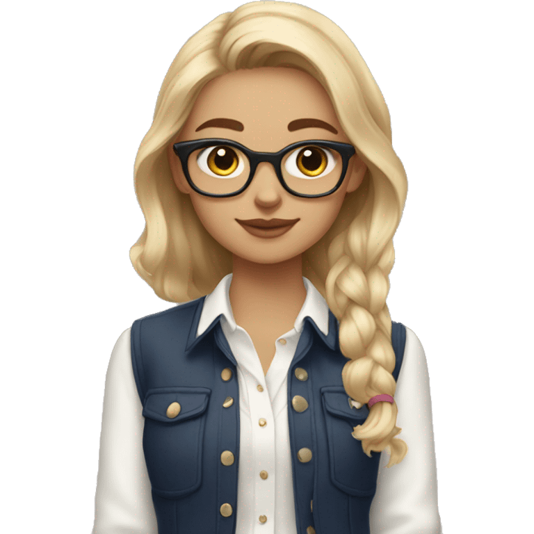 Aesthetic preppy girl emoji