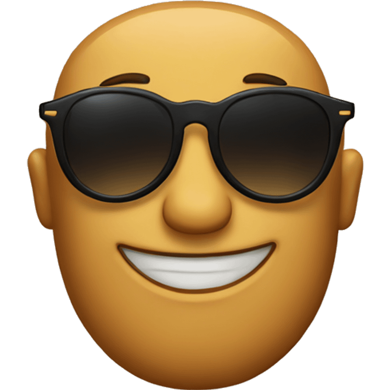 a emoji with sun glasses and it has tattoos emoji