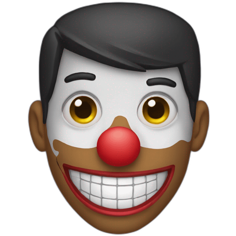 Will smith wearing clown mask emoji