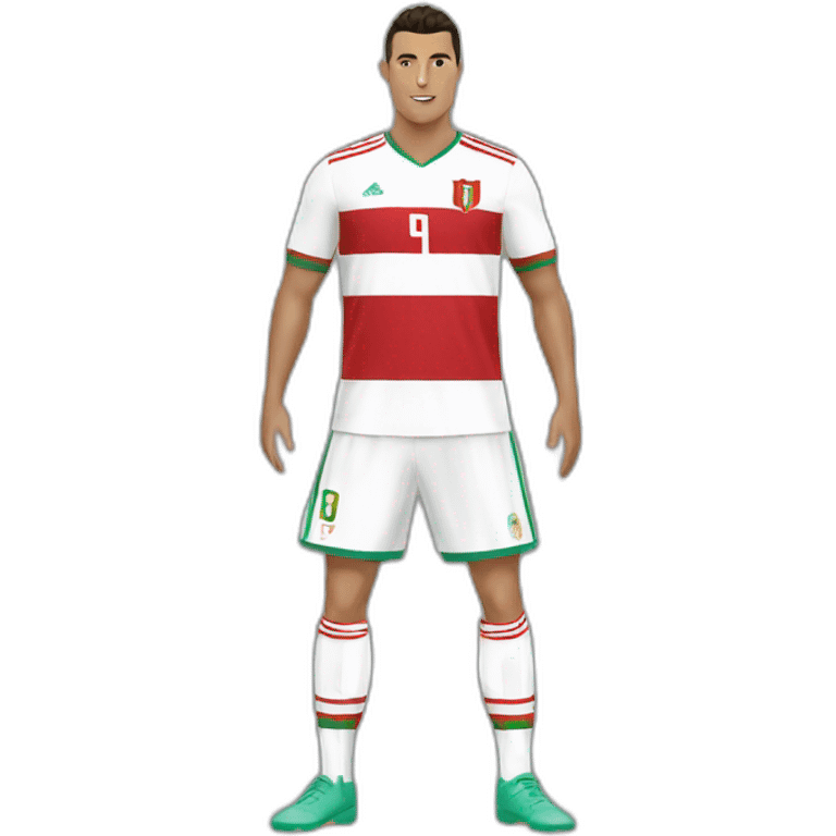 cristiano ronaldo wear morocco jersy emoji