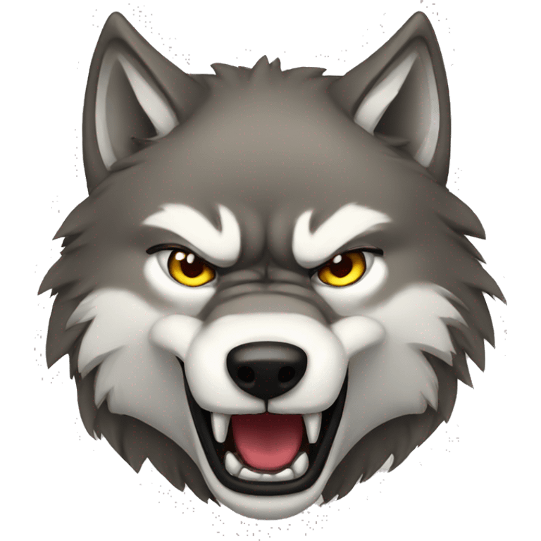 anger wolf emoji