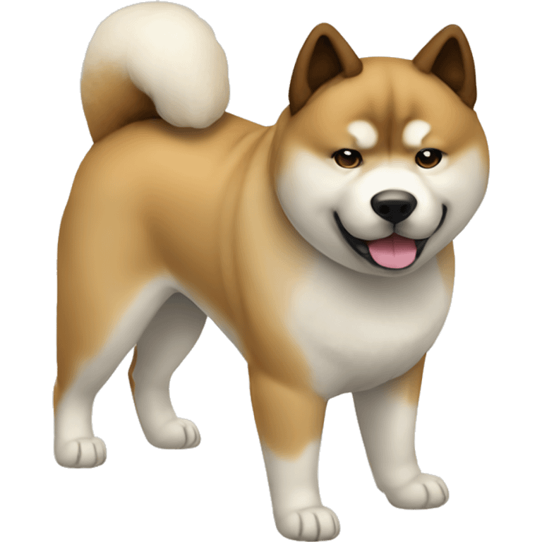 Akita Dog Breed Full Body emoji