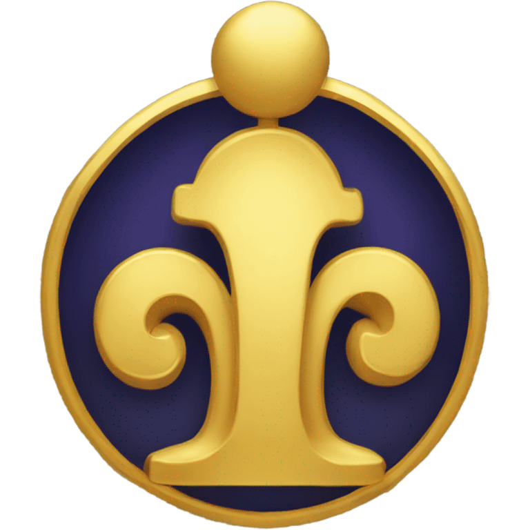 Golden Gemini sign symbol emoji