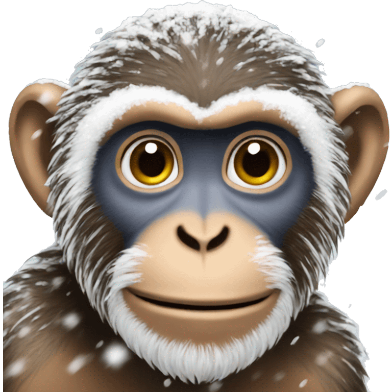 monkey in snow  emoji