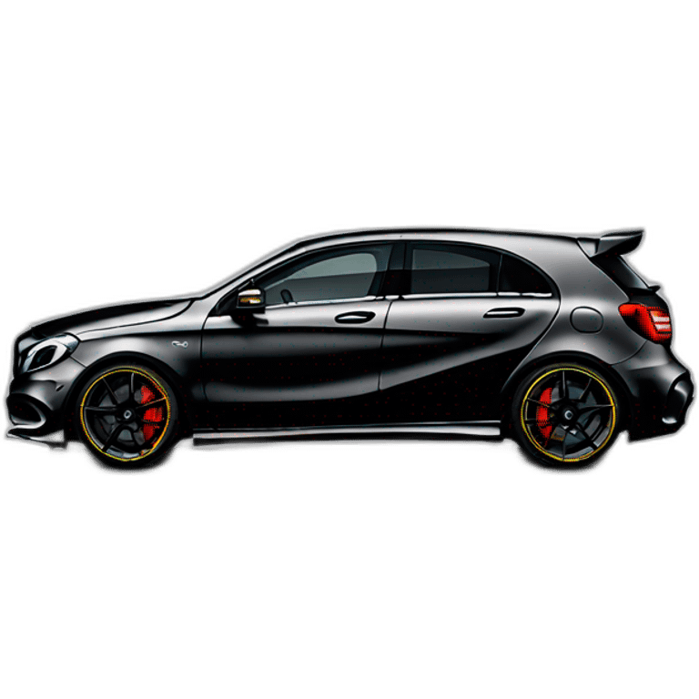 Mercedes a45 black phase 1 emoji