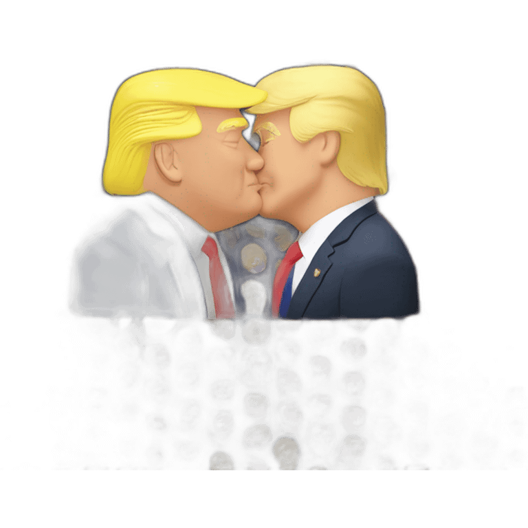 trump-and-putin-kissing,-lgbtq+ friendly, positivity, inclusiveness emoji