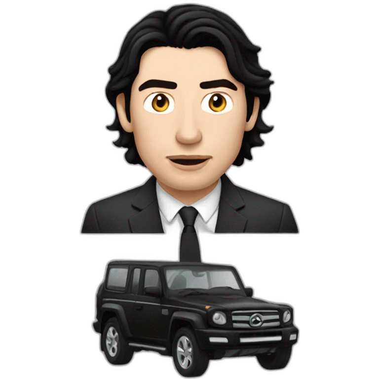 Adam Driver driving emoji