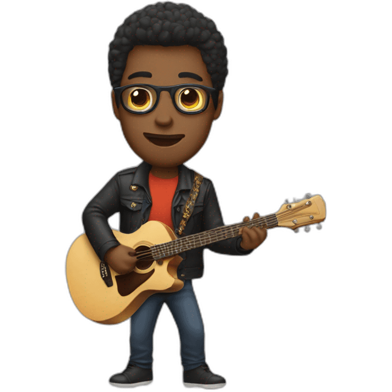 Victor Masondo playing guitar emoji