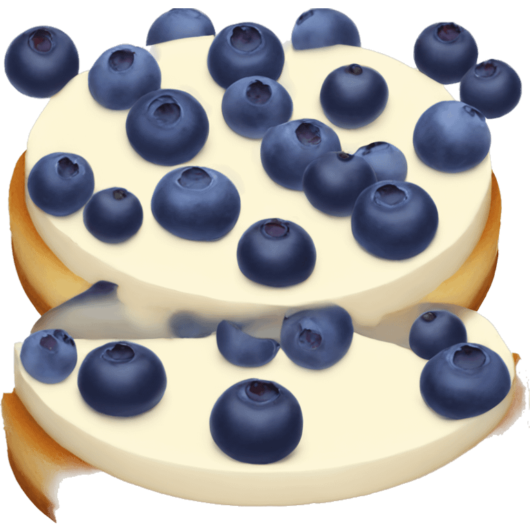 Blueberry cheesecake  emoji