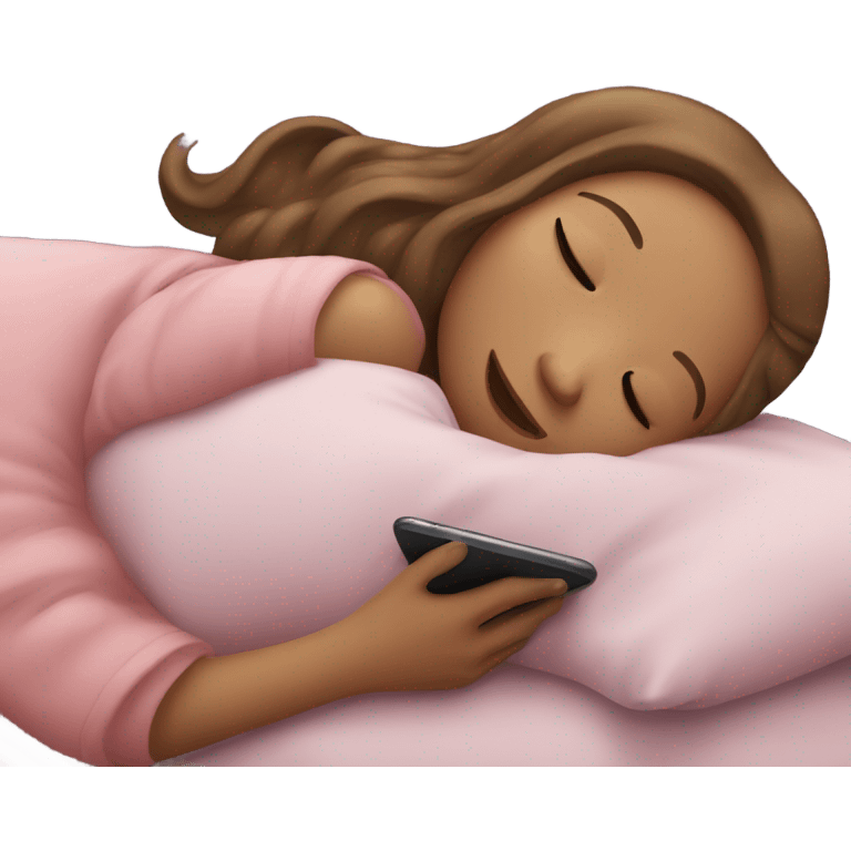 Girl sleeping while phone gets 2 billion messages  emoji