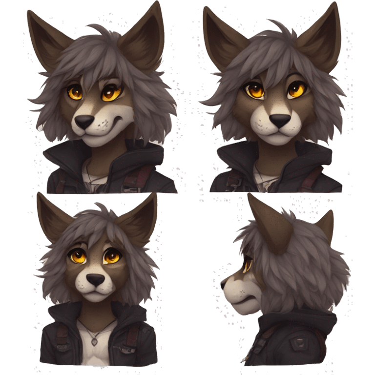 Edgy anthro furry by Falvie, LiLaiRa, AngieWolf emoji