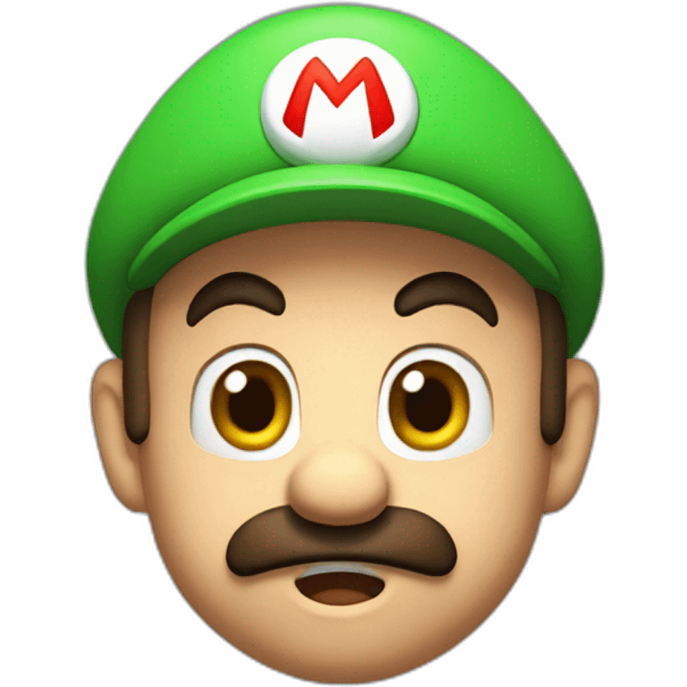 Shocked Super Mario emoji