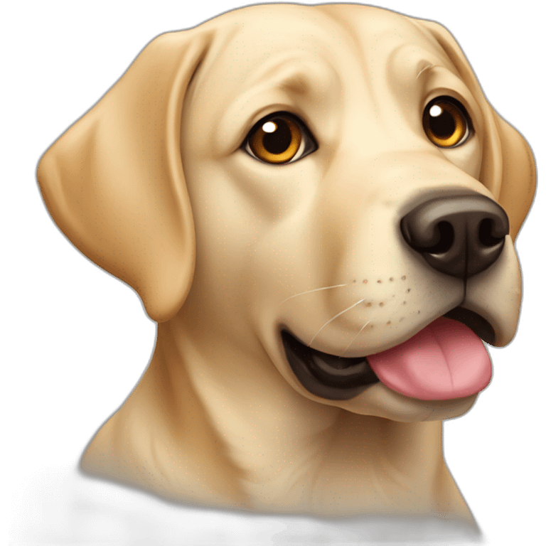 A Labrador dog emoji