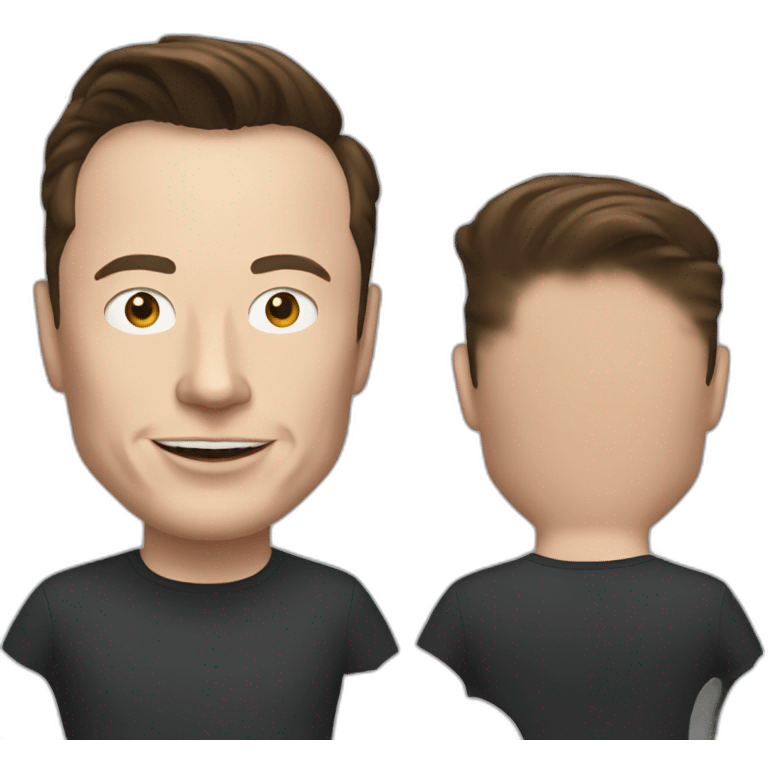 Elon Musk in tesla emoji