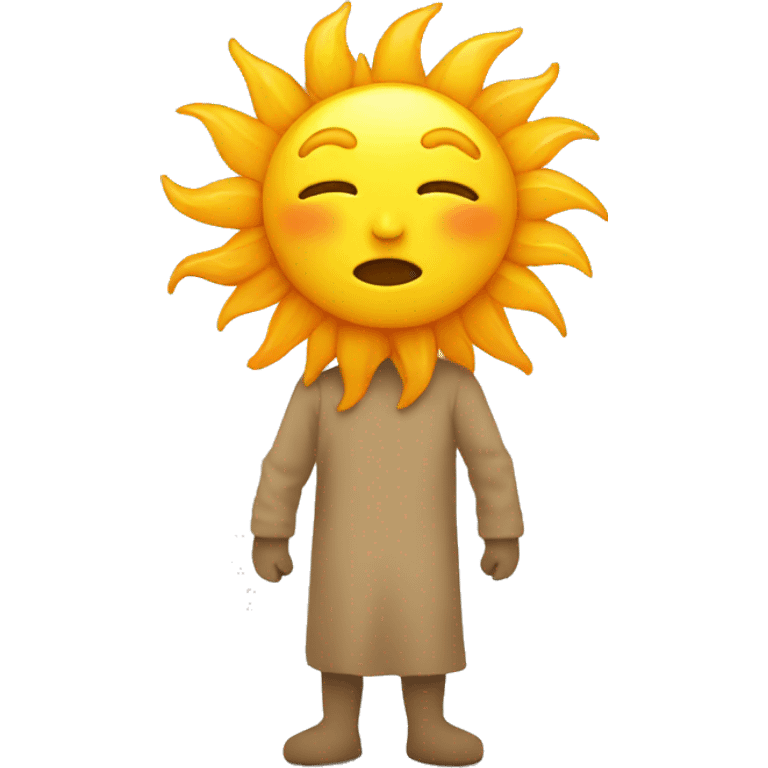 sun without face emoji