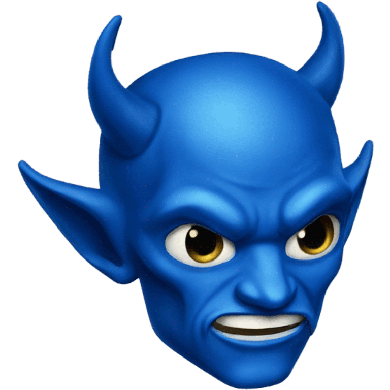 Blue devil emoji