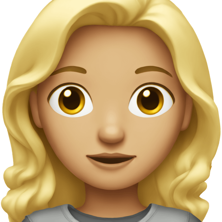 blonde girl emoji