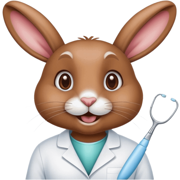 rabbit in dentist  emoji