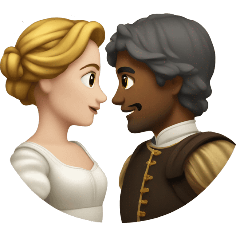 Romeo and Juliet of European appearance emoji