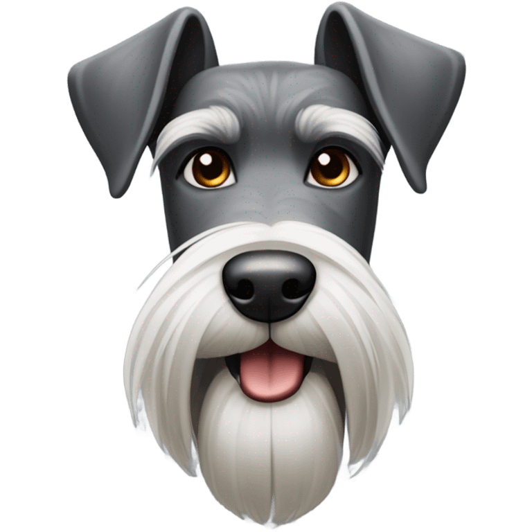 Standard schnauzer head emoji