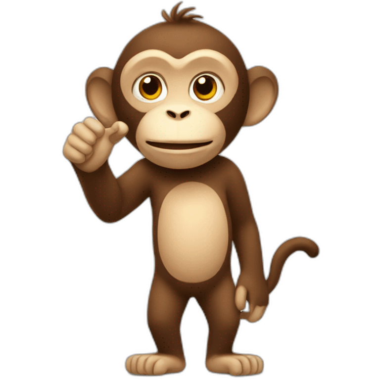 monkey with star in hand emoji