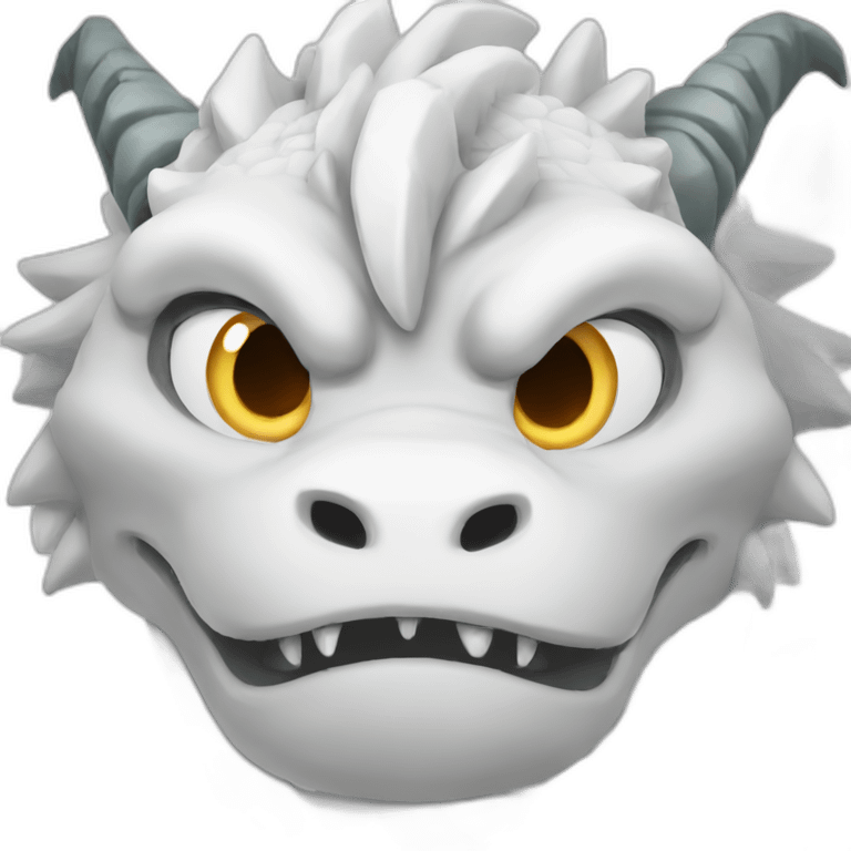 white dragon mountain emoji