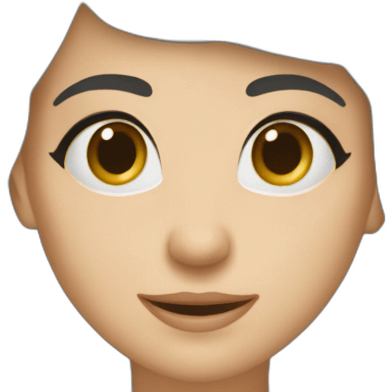 Un sourcil levé - la bouche sur le côté emoji