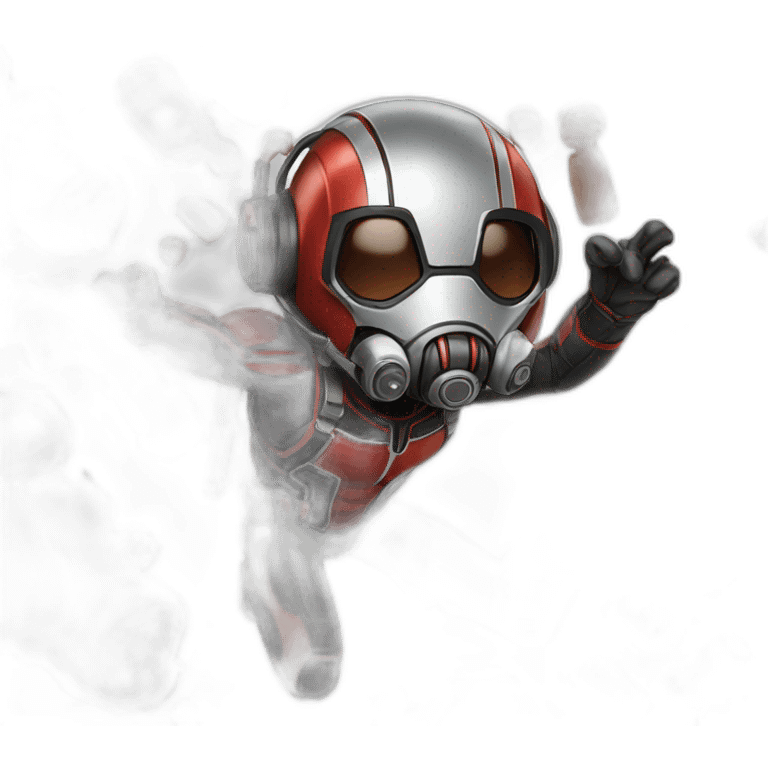 antman with brown gas emoji