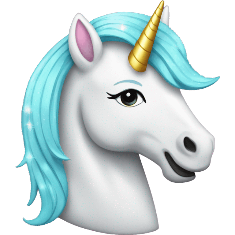 Glitzer Einhorn emoji