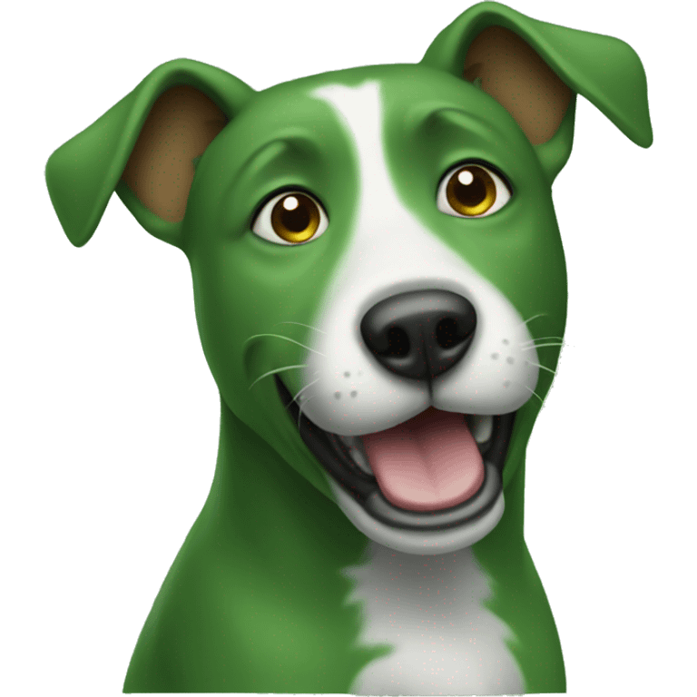 green dog emoji