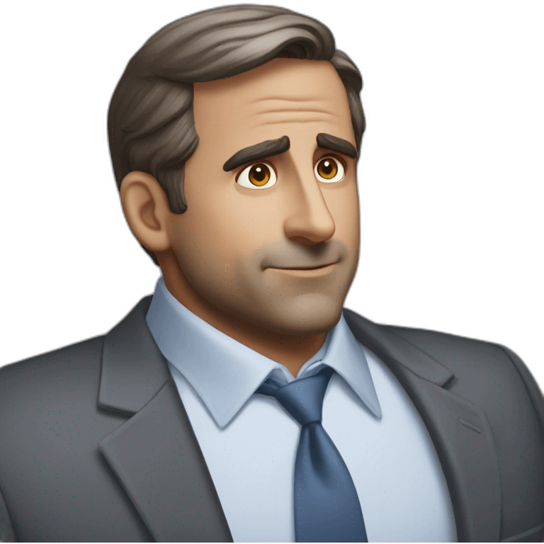 steve carell chat bubble no emoji