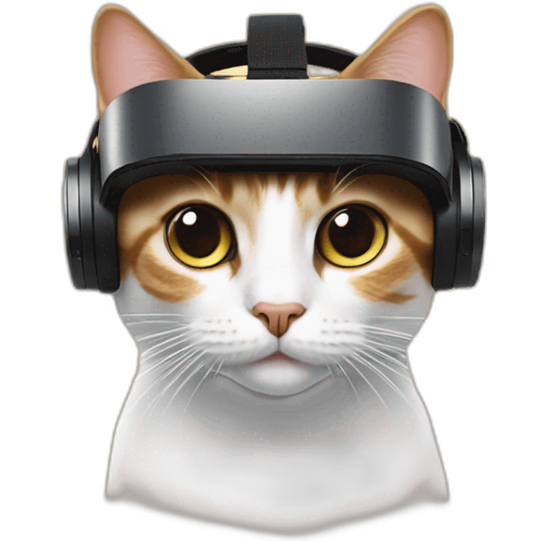 cat wearing vr headset emoji