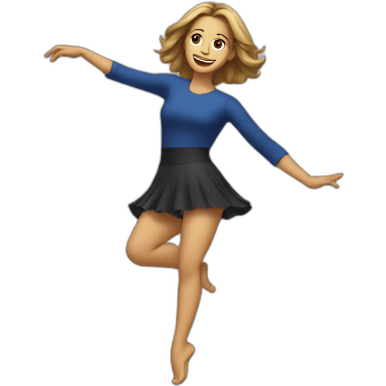 Maria Carrey doing dance emoji