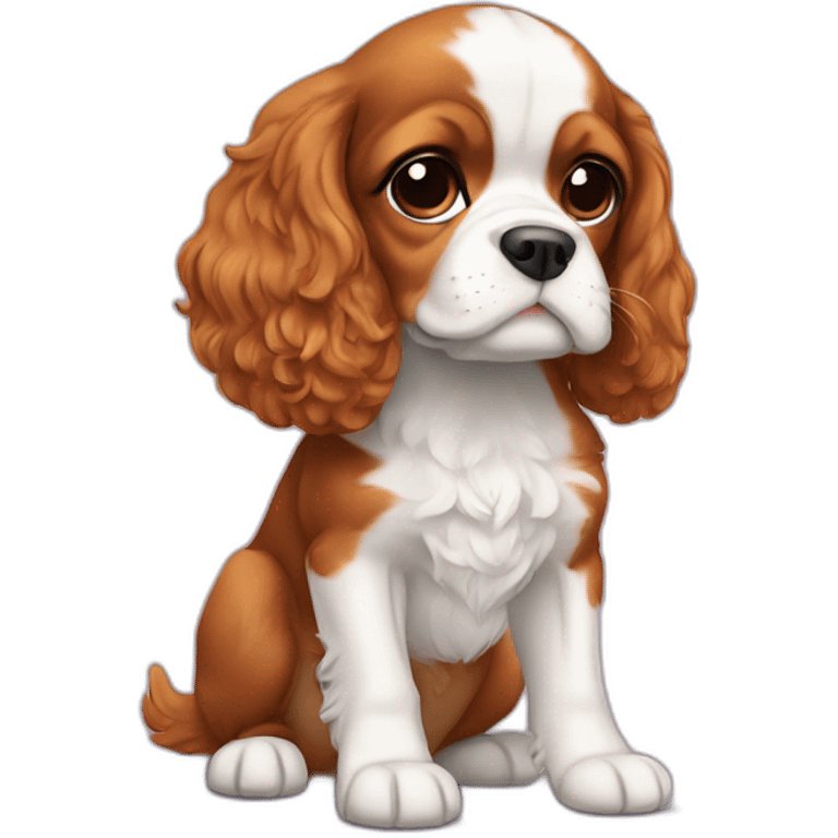 cavalier puppy doesn’t care emoji