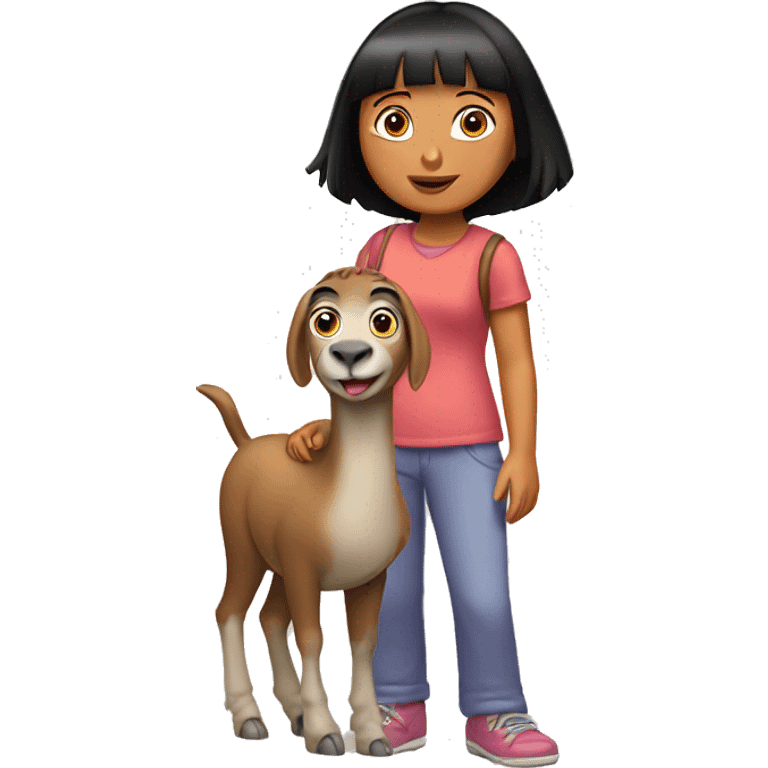 dora holding lama emoji