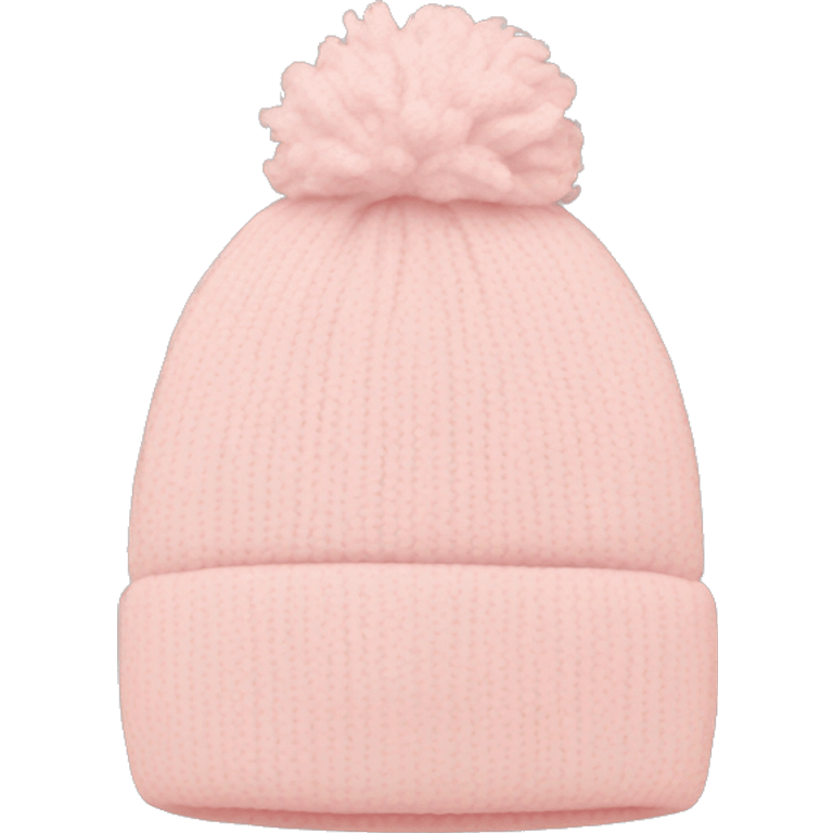 Pale pink beanie alone emoji