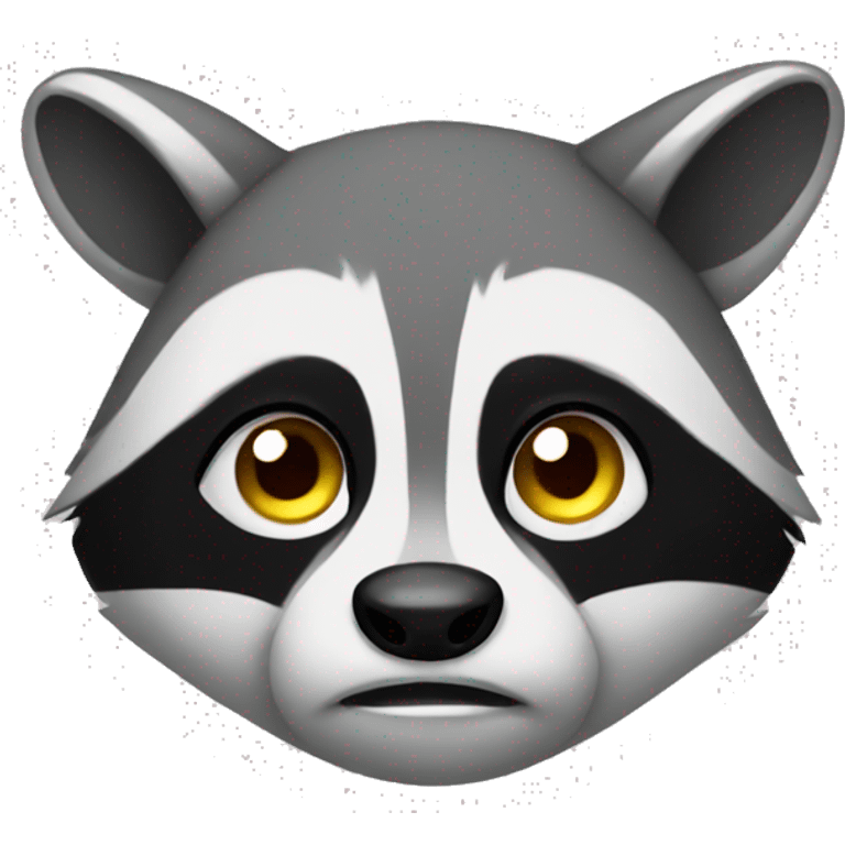 Sad raccoon  emoji