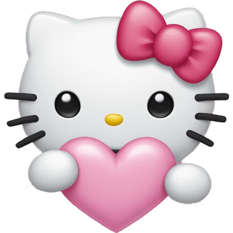 Hello kitty heart  emoji