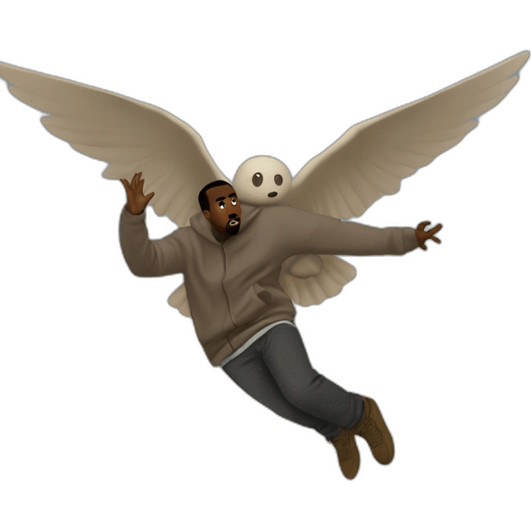 kanye west flying sky emoji