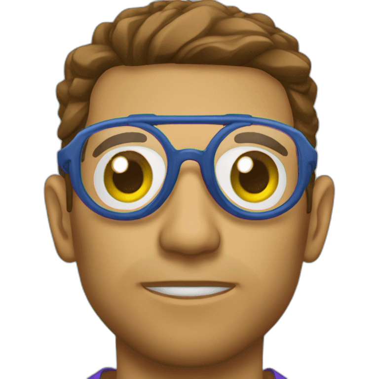 Goleiro de oculos emoji