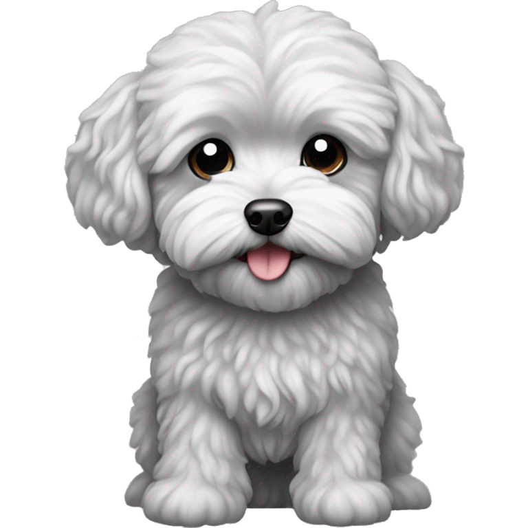 silver maltipoo  emoji