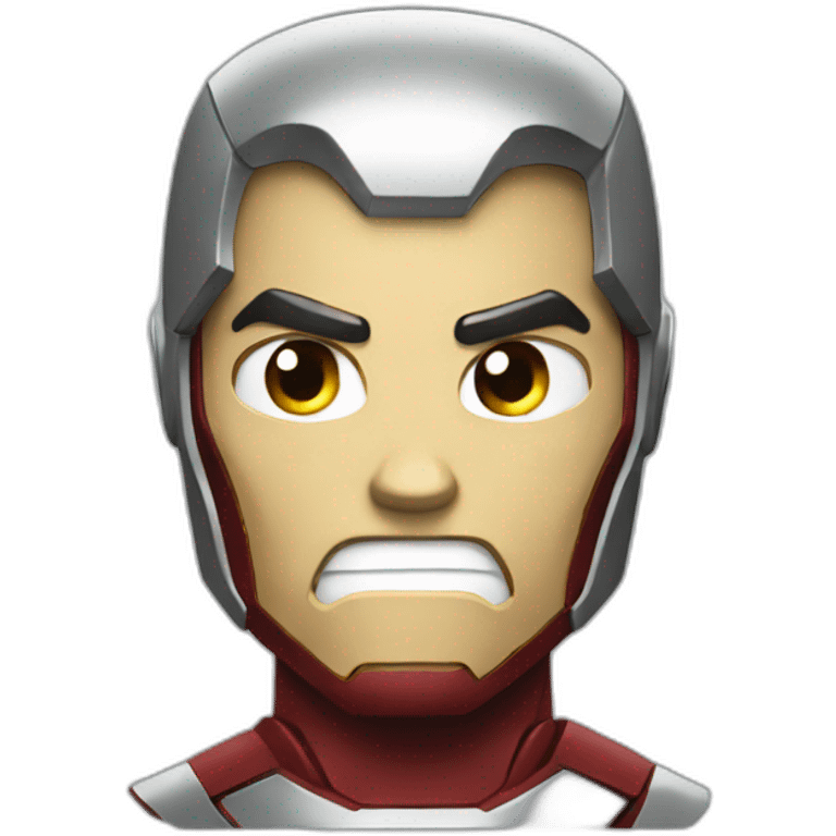 Angry iron man emoji