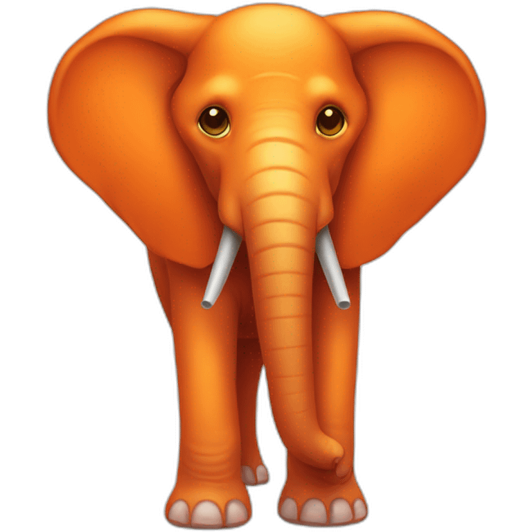 Sick orange elephant emoji